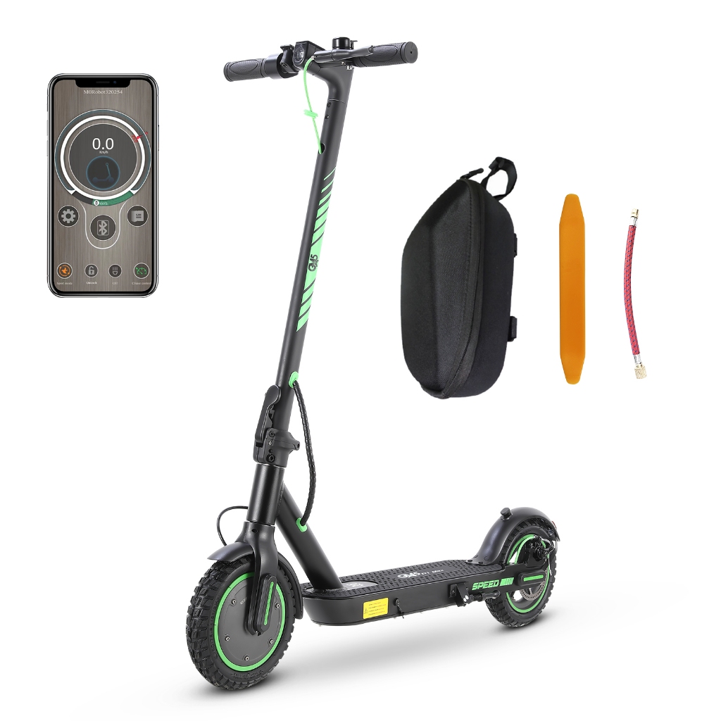 GM5 P1 Max preto dobrável com aplicativo Bluetooth e acessórios